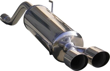 Alfa Romeo InoxCar uitlaat passend voor Alfa Romeo Mito 1.4JTS (155pk) 8/2008- 2x80mm Racing IXALMI01RA