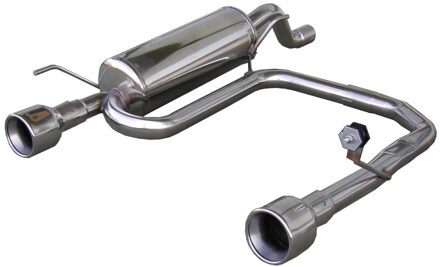 Alfa Romeo InoxCar uitlaat passend voor Alfa Romeo Mito 1.4JTS (155pk) 8/2008- Links/Rechts 102mm IXTWAL08102