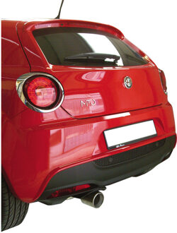 Alfa Romeo InoxCar uitlaat passend voor Alfa Romeo Mito 1.4TB MultiAir (135pk) 2010- 102mm IXALMI03102