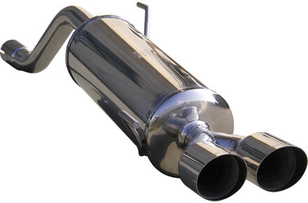 Alfa Romeo InoxCar uitlaat passend voor Alfa Romeo Mito 1.4TB MultiAir (135pk) 2010- 2x80mm Racing IXALMI03RA