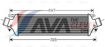 Alfa Romeo Intercooler, inlaatluchtkoeler AL4118