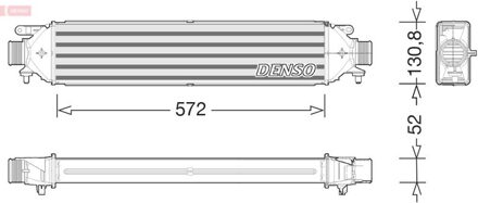Alfa Romeo Intercooler, inlaatluchtkoeler DIT01008