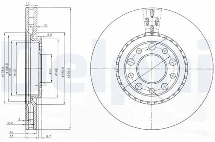 Alfa Romeo Jeu De 2 Disques De Frein BG3951