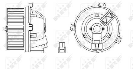 Alfa Romeo Kachelventilator 34168 NRF 34168