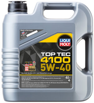 Alfa Romeo Motorolie Liqui Moly Top Tec 4100 5W40 C3 4L 2195