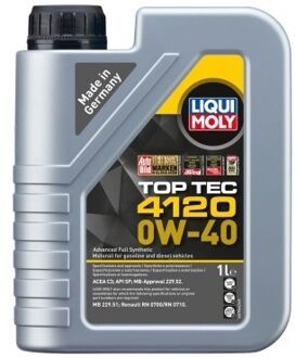 Alfa Romeo Motorolie Liqui Moly Top Tec 4120 0W-40 1L 21846