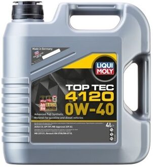 Alfa Romeo Motorolie Liqui Moly Top Tec 4120 0W-40 4L 21847