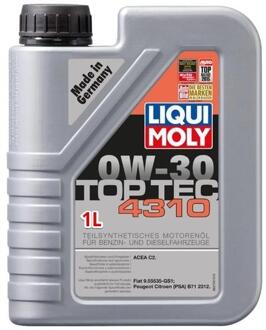 Alfa Romeo Motorolie Liqui Moly TOP TEC 4310 0W30 C2 1L 2361