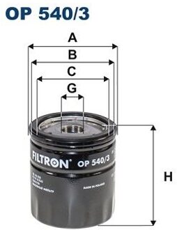 Alfa Romeo Oliefilter OP5403