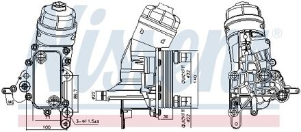 Alfa Romeo Oliekoeler, motorolie 91343