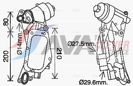 Alfa Romeo Oliekoeler, motorolie OL3684H