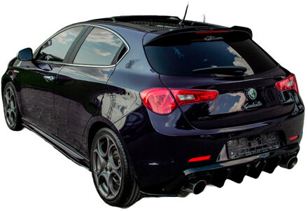 Alfa Romeo Oneway Achterbumperskirts (Hoeken) passend voor Alfa Romeo Giulietta 2010-2020 - Glanzend zwart OWRS11041