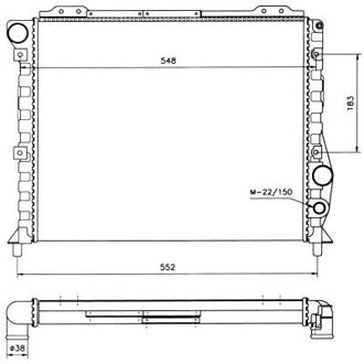 Alfa Romeo Radiateur 58743
