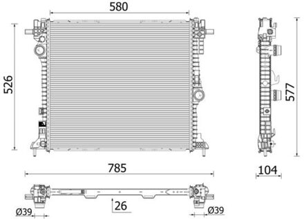 Alfa Romeo Radiateur CR2599000P