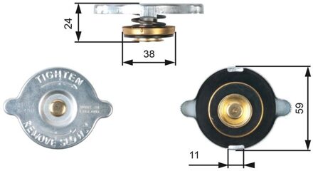 Alfa Romeo Radiateurdop RC107