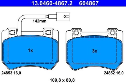 Alfa Romeo Remblokken set 13046048672