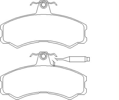 Alfa Romeo Remblokken set 2074101