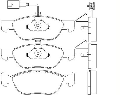 Alfa Romeo Remblokken set 2192701