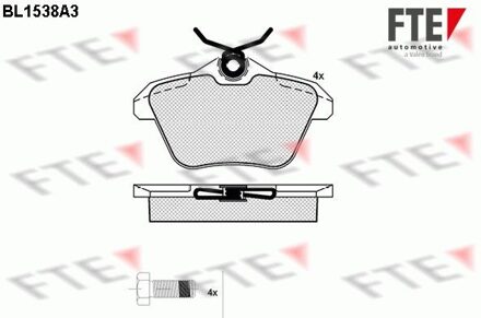 Alfa Romeo Remblokken set BL1538A3