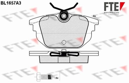 Alfa Romeo Remblokken set BL1657A3
