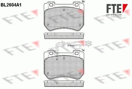 Alfa Romeo Remblokken set BL2604A1