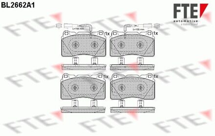 Alfa Romeo Remblokken set BL2662A1