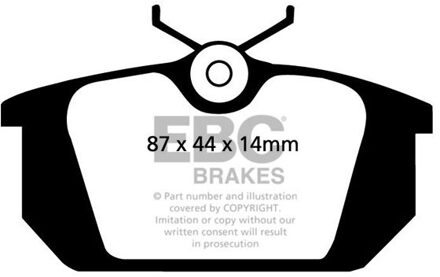 Alfa Romeo Remblokkenset EBC Ultimax2 DP596 DP596