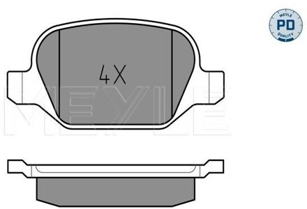 Alfa Romeo Remblokkenset, schijfrem 0252351716PD