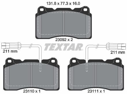 Alfa Romeo Remblokkenset, schijfrem 2309201