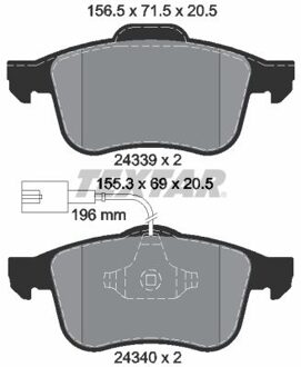 Alfa Romeo Remblokkenset, schijfrem 2433901