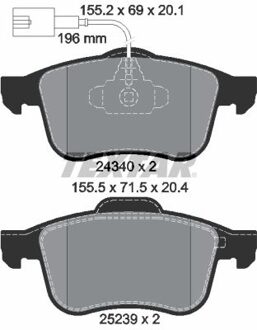 Alfa Romeo Remblokkenset, schijfrem 2434001