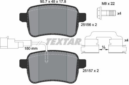 Alfa Romeo Remblokkenset, schijfrem 2515601