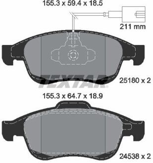 Alfa Romeo Remblokkenset, schijfrem 2518001