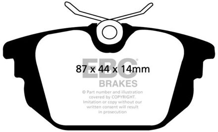 Alfa Romeo Remblokkenset, schijfrem DP1214