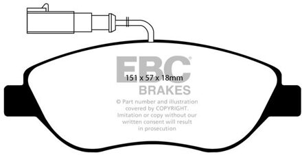 Alfa Romeo Remblokkenset, schijfrem DP1382