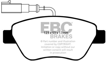 Alfa Romeo Remblokkenset, schijfrem DP1384