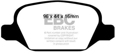 Alfa Romeo Remblokkenset, schijfrem DP1430