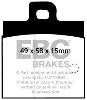 Alfa Romeo Remblokkenset, schijfrem DP192