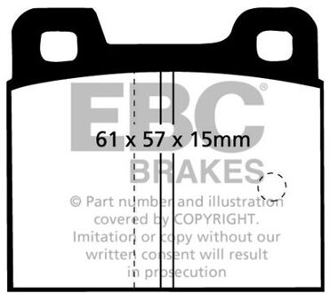 Alfa Romeo Remblokkenset, schijfrem DP193