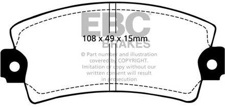 Alfa Romeo Remblokkenset, schijfrem DP317