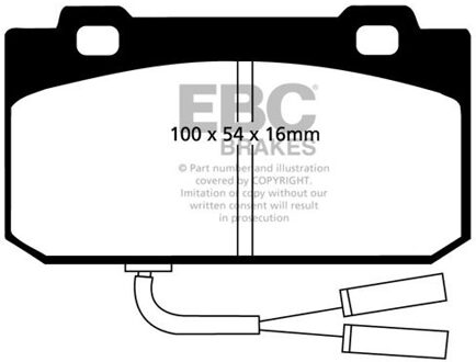 Alfa Romeo Remblokkenset, schijfrem DP625