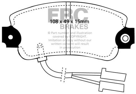 Alfa Romeo Remblokkenset, schijfrem DP653