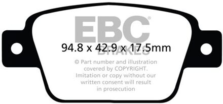 Alfa Romeo Remblokkenset, schijfrem DPX2107