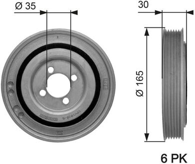 Alfa Romeo Riemschijf, krukas DriveAlign® TVD1032