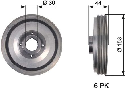 Alfa Romeo Riemschijf, krukas DriveAlign® TVD1067