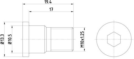 Alfa Romeo Schroef, remschijf TPM0007