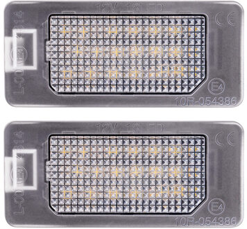 Alfa Romeo Set LED Nummerplaatverlichting passend voor Fiat 500X (6X) 2018-2022 / 500X (7X) 2021- / 500e 2020- DLFIN02