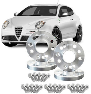 Alfa Romeo Simoni Racing Aluminium Spoorverbreder Set Alfa Romeo Mito 16/20mm icl. wielbouten SRSVAR001