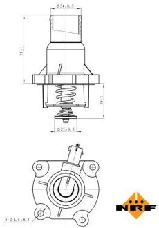 Alfa Romeo Thermostaat, koelvloeistof 725030