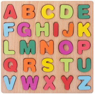 Alfabet Digitale Puzzel Houten Speelgoed Nummer Brief Bijpassende Jigsaw Board Educatief Vroeg Leren Speelgoed Voor Kids Kinderen 2